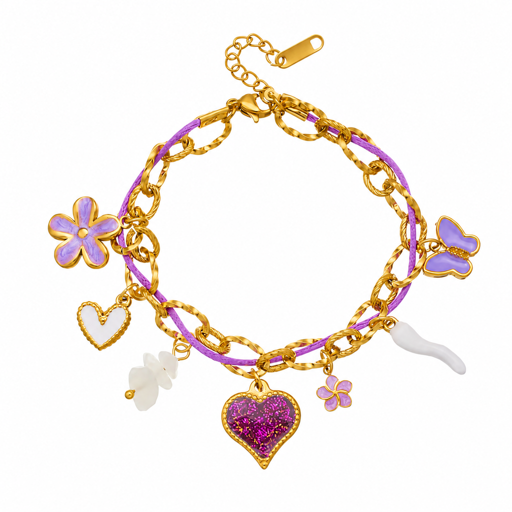 Sweetheart Charm Bracelet 💜