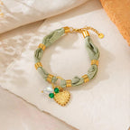 Olive Glow Charm Bracelet ✨
