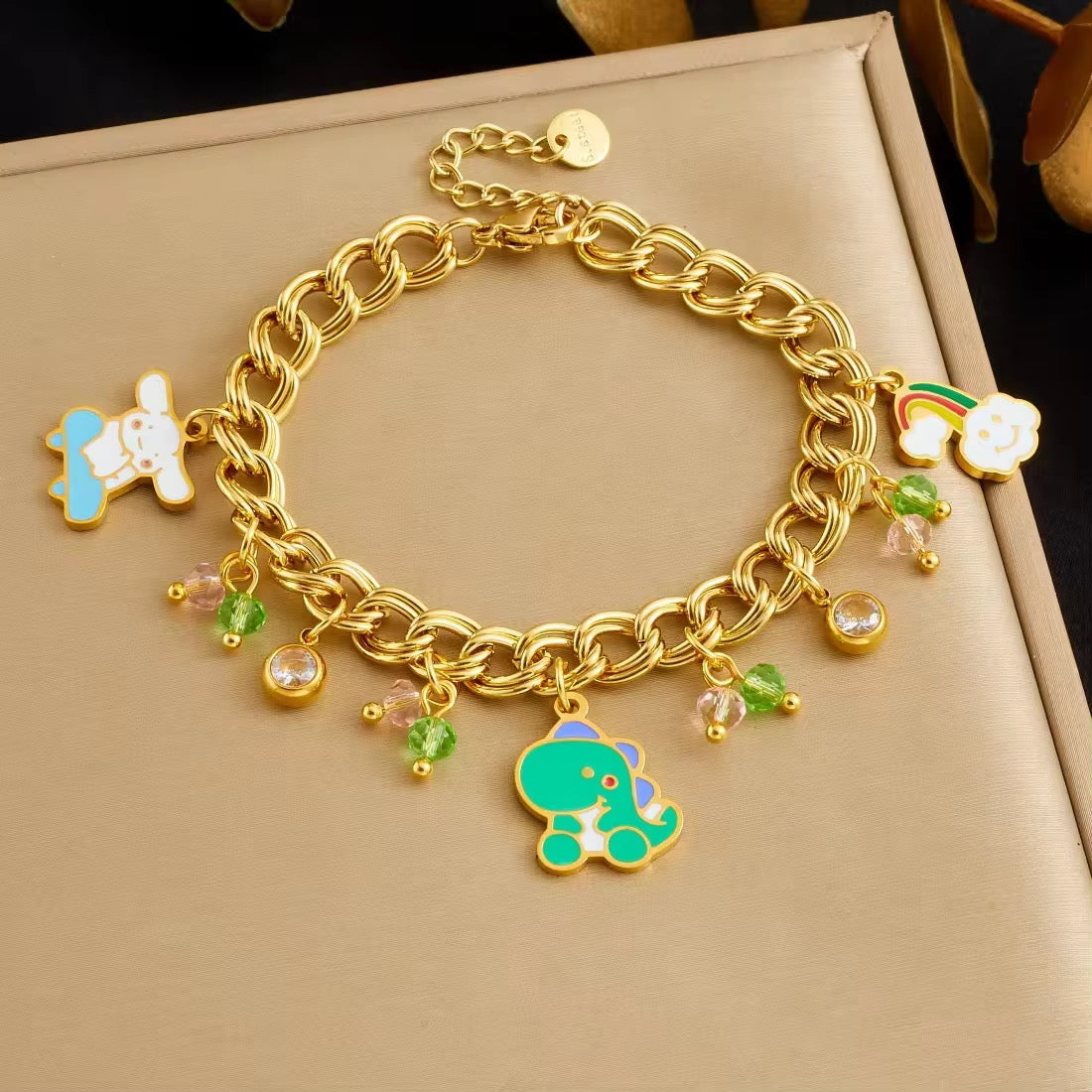 Dreamy Dino Charm Bracelet 🦖