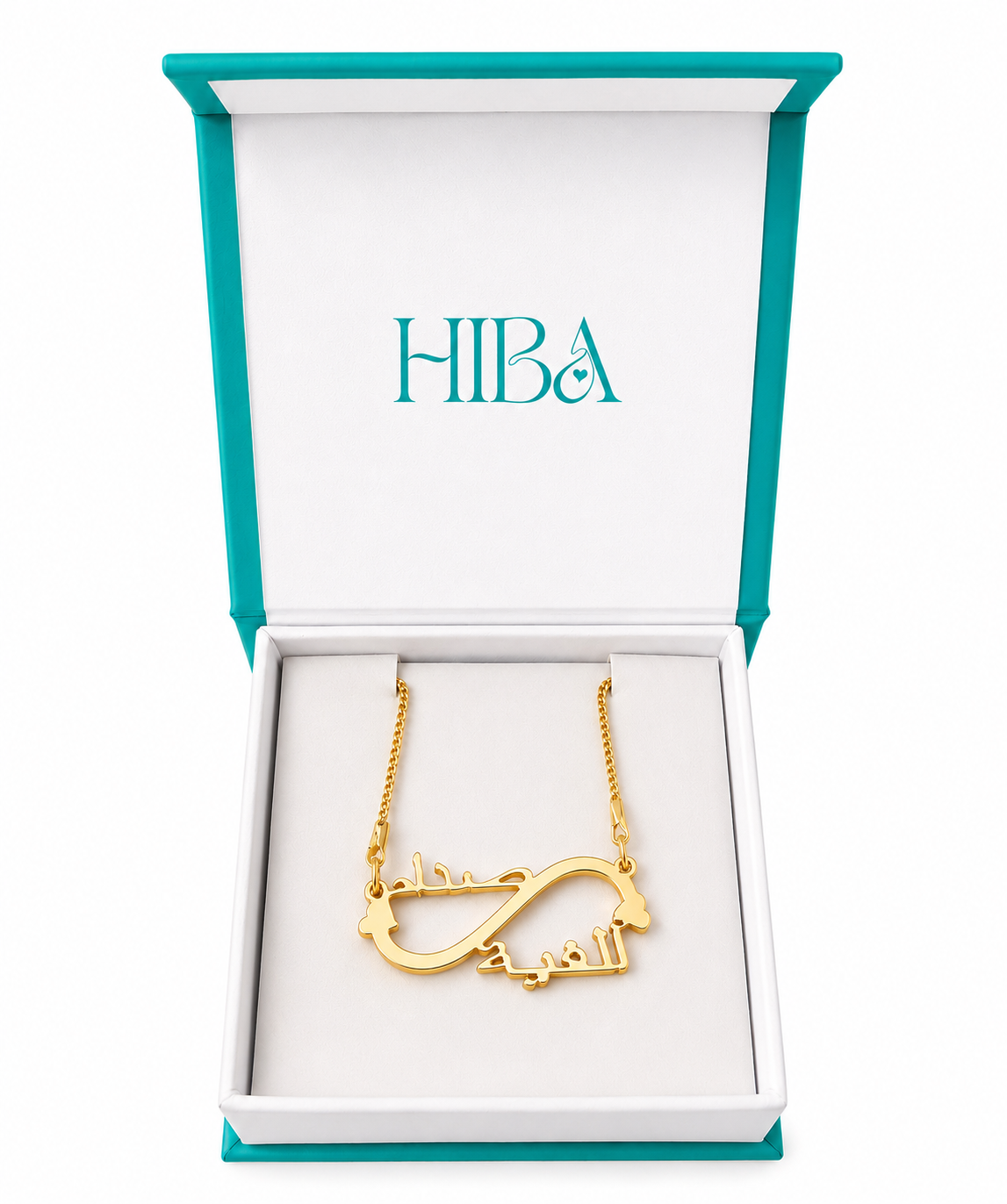 Personalised Couple Arabic Necklace