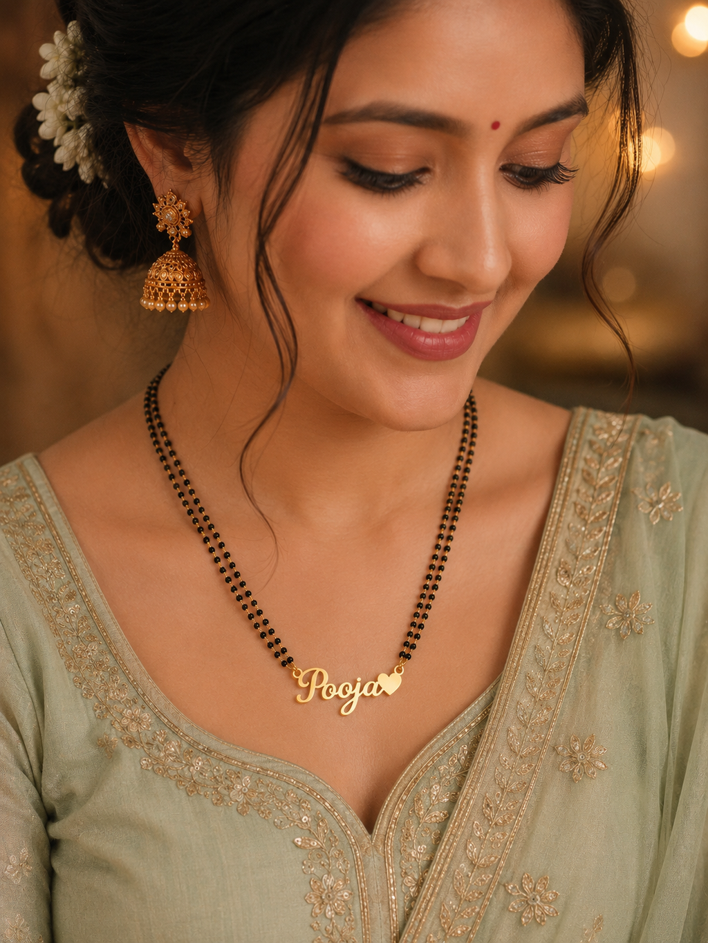 18K Gold Plated Personalised Mangalsutra