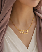 Personalised Couple Arabic Necklace