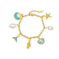 Ocean Pearl Charm Bracelet 🌊