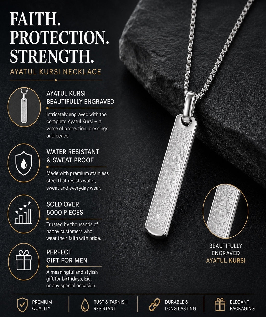 Ayatul kursi necklace for Men