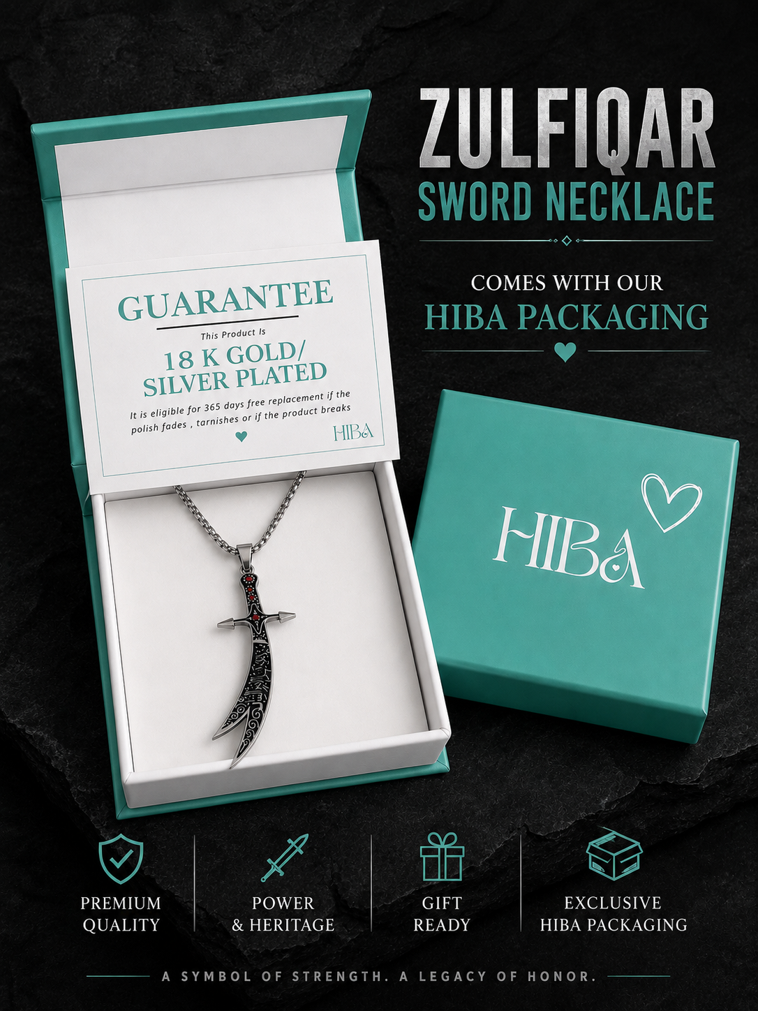 Zulfiqar Sword Necklace